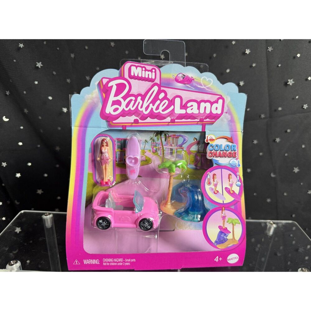 Mini BarbieLand Convertible Car Playset Mattel Barbie Vehicle Set New in Package